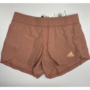 Adidas Womens Training Shorts HK7567 Magic Earth Coral Red Size 2XS 2X-Small NEW